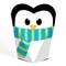 Big Dot of Happiness Holly Jolly Penguin - Holiday and Christmas Party Favors - Gift Heart Shaped Favor Boxes for Women and Kids - Set of 12